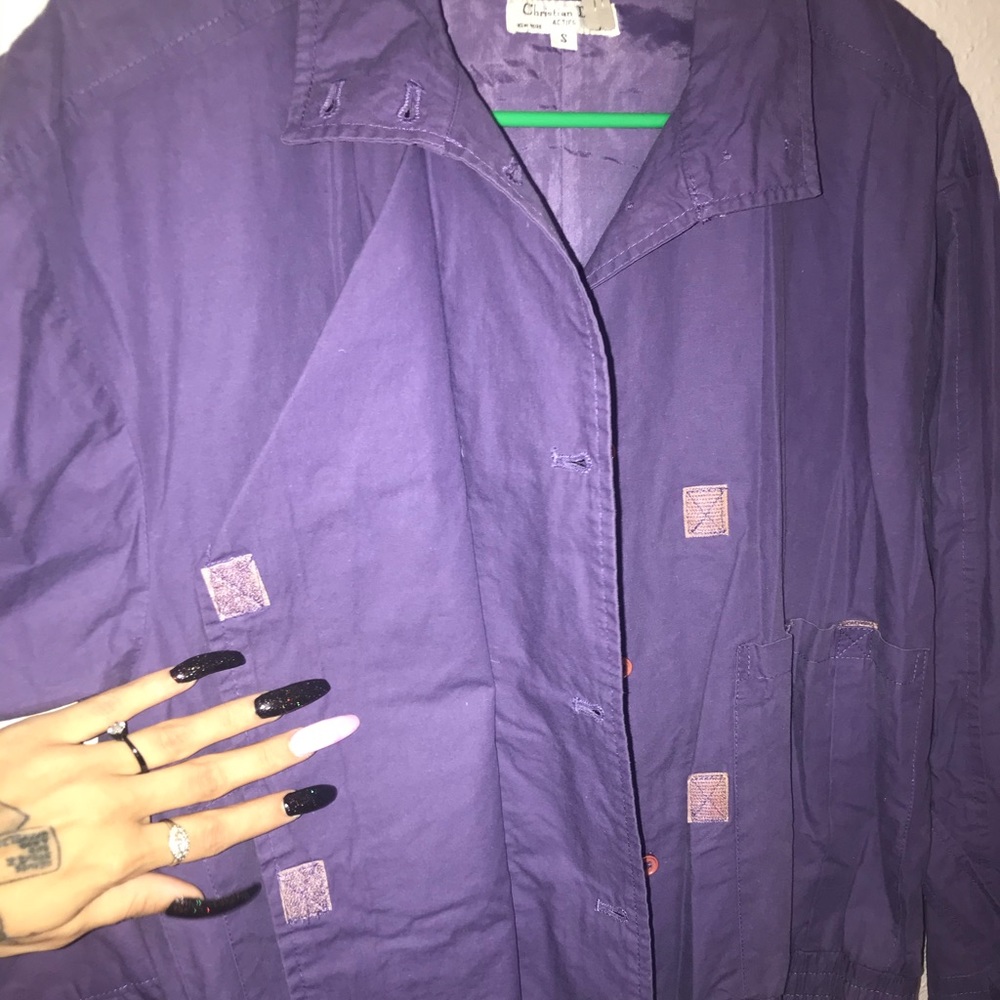 Vtg 80s/90s Christian Dior Streetwear 2 Piece Purple Matching Track Suit - Picture 12 of 16
